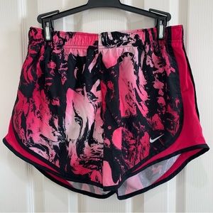 Nike PINK Abstract Tempo Athletic Running Shorts Medium M